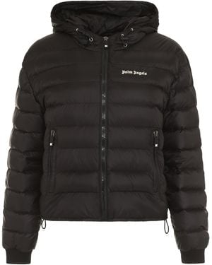 Palm Angels Down Jackets - Black