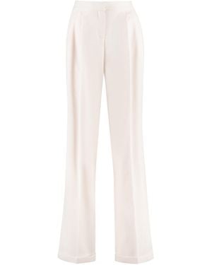 Alexander McQueen Wide-Leg Trousers For – Ss23 Collection - White