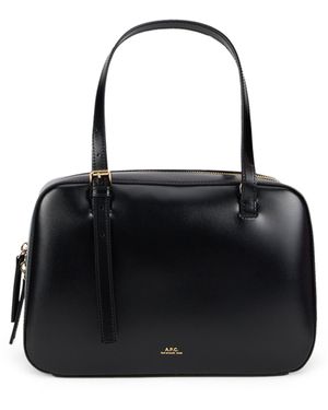 A.P.C. Borsa a bauletto in pelle - Nero