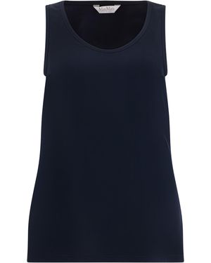 Max Mara Canotta semplice liscia - Blu