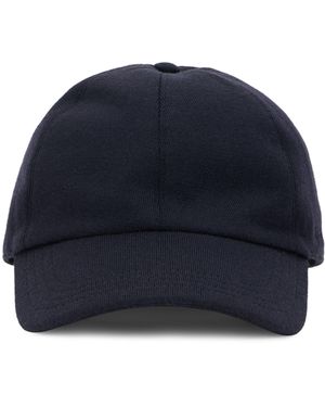 Slowear Cappello a visiera curva in lana - Blu