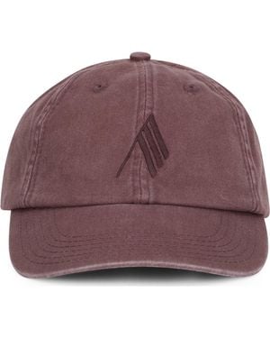 The Attico Cotton Hat With Logo - Purple
