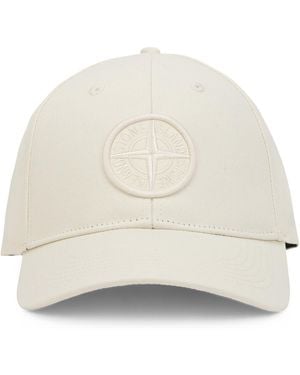 Stone Island Hat With Visor - Natural