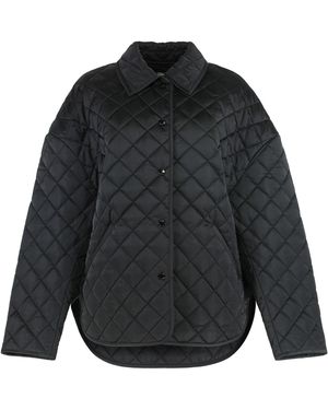 TOTEME Giacca trapuntata con colletto - Nero