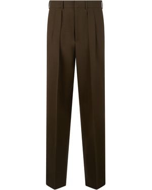 Tom Ford Classic Wool Trousers - Brown