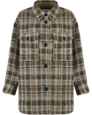 Isabel Marant Harveli Wool Overshirt - Green