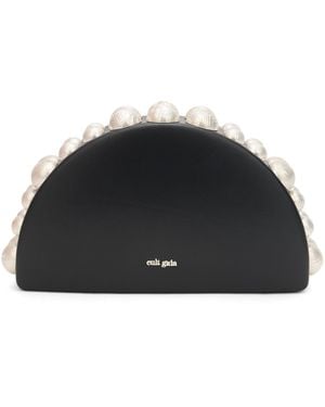 Cult Gaia Clutch semicircolare - Nero