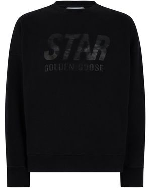 Golden Goose Cotton Crewneck Sweatshirt - Black