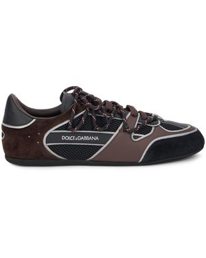 Dolce & Gabbana Trainers With Suede Details - Black