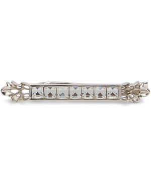 Dolce & Gabbana Metal Pin With Rhinestones - Black