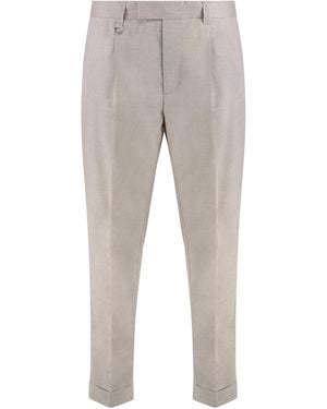 Paolo Pecora Slim Fit Chino Trousers - Grey