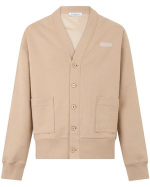 Givenchy Cardigan in cotone con logo - Neutro