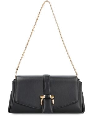 Ferragamo Leather Crossbody Bag - Black