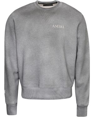 Amiri Aged Puff Logo Sweatshirt - Grey