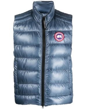 Canada Goose Crofton Logo Patch Vest Gilet - Blue