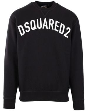 DSquared² Curved Logo Sweatshirt - Black