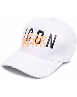 DSquared² White Cotton Baseball Cap