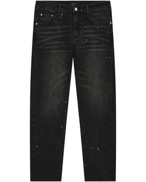Magrit Core Painted Straight Jeans - Gray