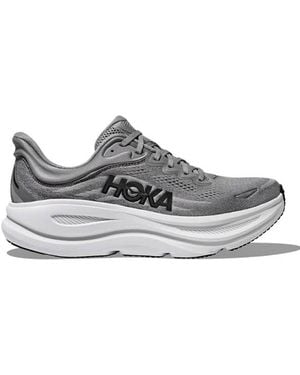 Hoka One One Bondi 9 Lace-Up Trainers - Grey