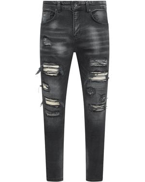Magrit Rouen Ripped Jeans - Grey