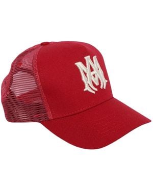 Amiri Ma Logo Trucker Hat - Red