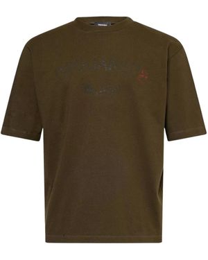 DSquared² Milan Logo Military T-Shirt - Green