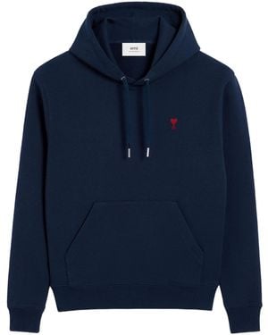 Ami Paris De Coeur Hoodie - Blue
