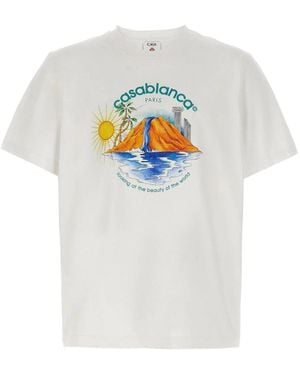 CASABLANCA Oasis T-Shirt - White