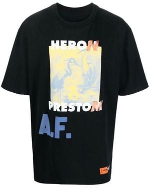 Heron Preston A.F Authorised Printed T-Shirt - Black