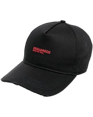 DSquared² Sweat And Tears Logo Cap - Black