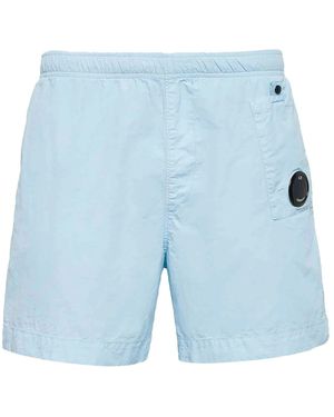 C.P. Company Utility Pocket Lens Detail Swim Shorts - Blue