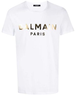Balmain Paris Foil T-Shirt - White