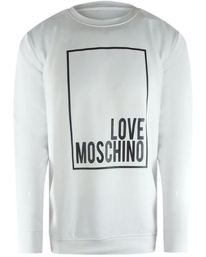 Love Moschino Iconic Box Logo Sweatshirt - Grey