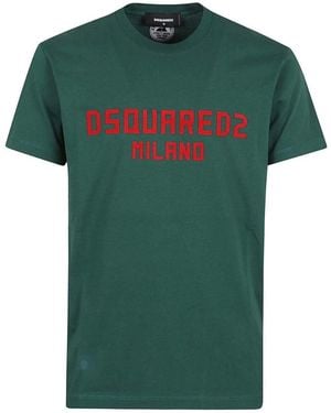 DSquared² Milano Logo Cool Fit T-Shirt - Green