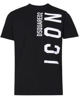 DSquared² Vertical Logo T-Shirt - Black