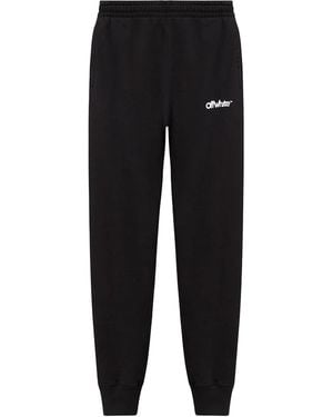 Off-White c/o Virgil Abloh Off- Chunky Logo Cuffed Joggers - Black