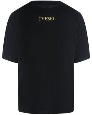 DIESEL Logo T Shirts - Black