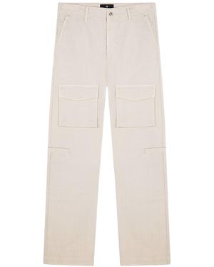 Represent Front Pocket Cargo Trousers - White