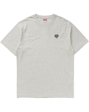 KENZO Lucky Tiger Embroidered Crest T-Shirt - Grey