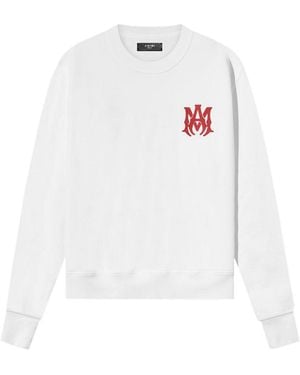 Amiri Ma Logo Printed Sweatshirt - White