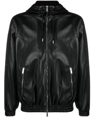 DSquared² Zip Up Hooded Jacket - Black