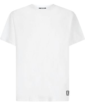 Balmain Back Logo Printed T-Shirt - White