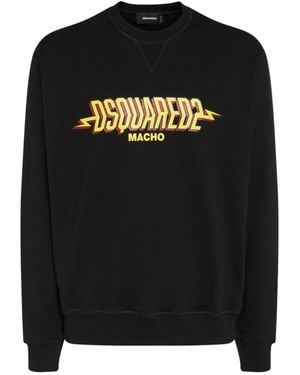 DSquared² Dsquared Macho Logo Sweatshirt - Black