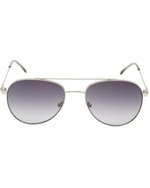 Calvin Klein Aviator Sunglasses - Metallic