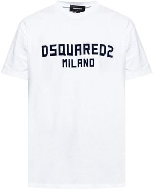 DSquared² Milano Logo T-Shirt - White