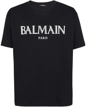 Balmain Draped T-Shirt - Black