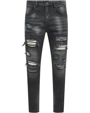 Magrit Rouen Ripped Jeans - Grey