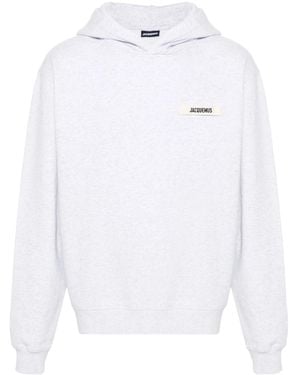 Jacquemus Le Hoodie Gros Grain - White