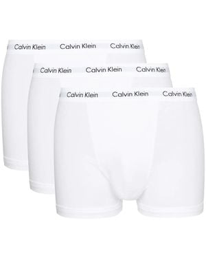 Calvin Klein 3 Pack Boxer Briefs Trunks Underwear - White