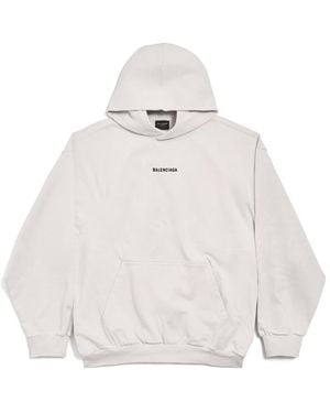 Balenciaga New Back Hoodie Medium Fit - White